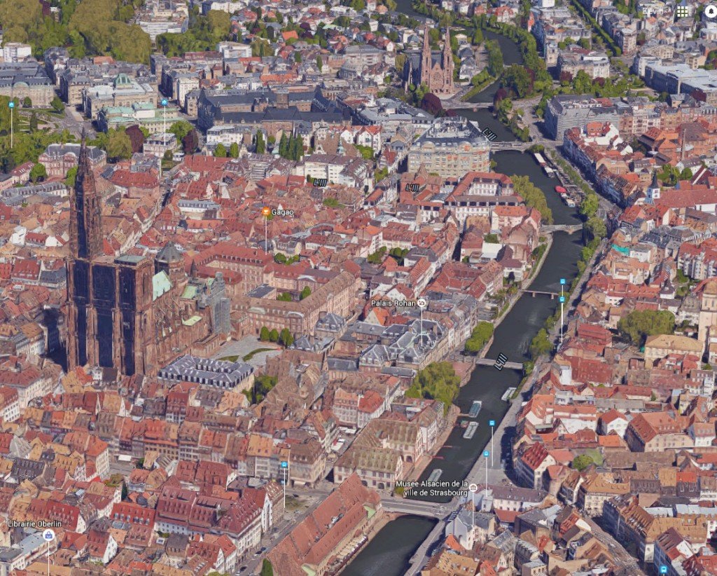 Strasbourg en 3D sur Google Maps